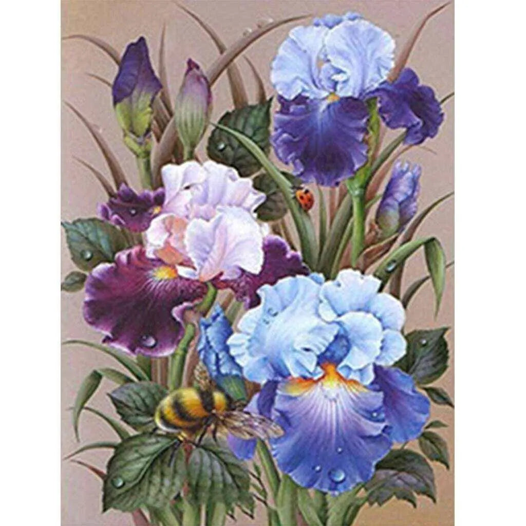 Flowers Cross Stitch Pattern Flower Embroidery Kit