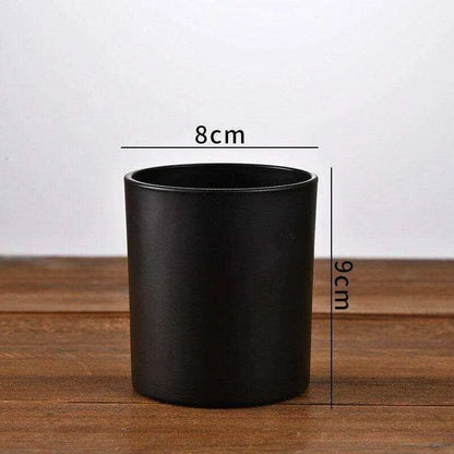 Frosted Candle Jar Matte Glass Candle Cup