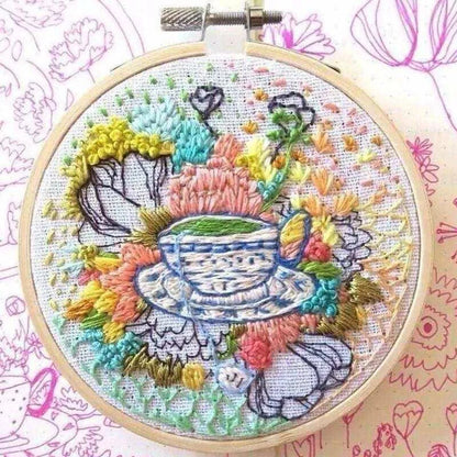 Garden Embroidery Kit Garden Cross Stitch Pattern