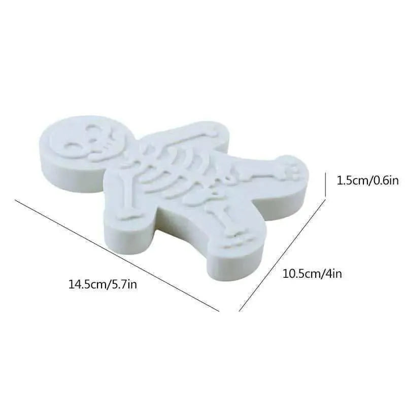 Gingerbread Skeleton Cookie Cutter Skeleton Biscuit Mold Halloween Pastry Dough Cutter