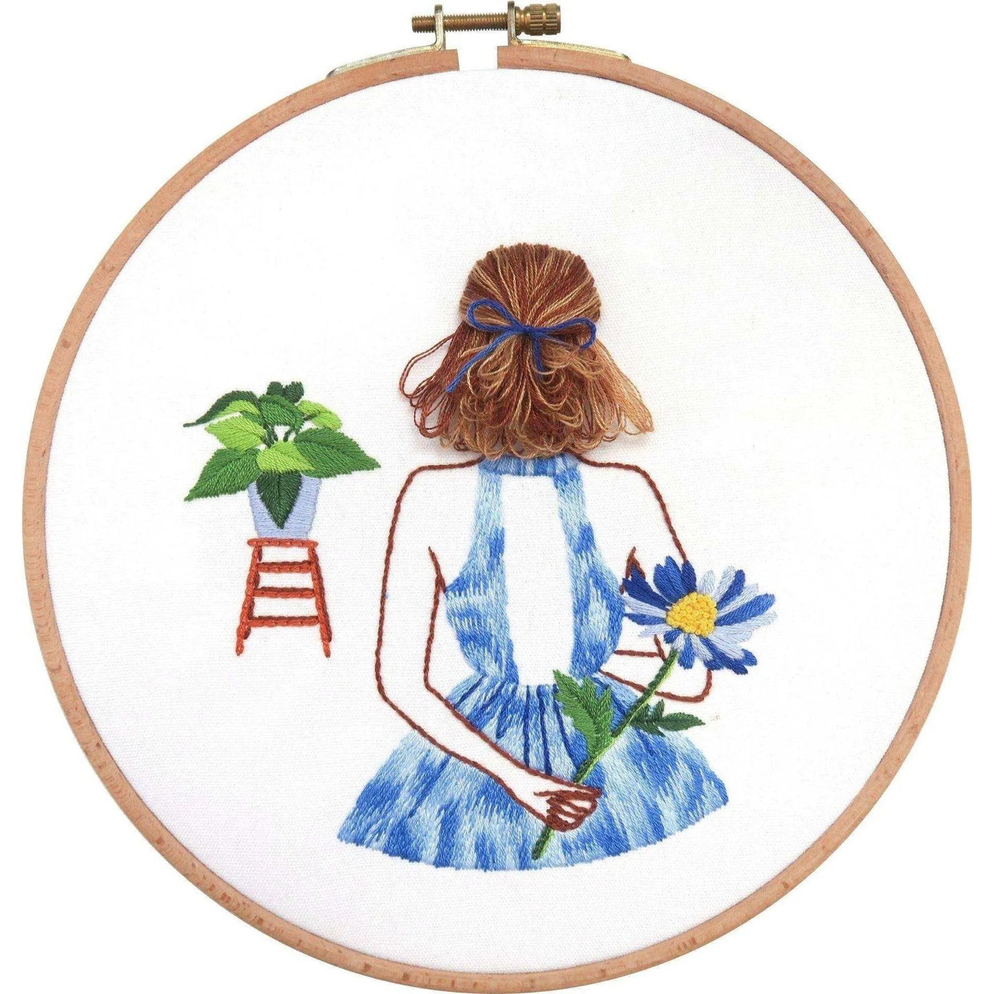 Girl Cross Stitch, Girl Embroidery