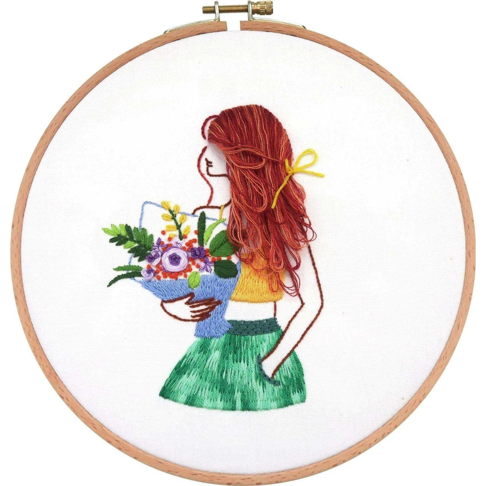 Girl Cross Stitch, Girl Embroidery