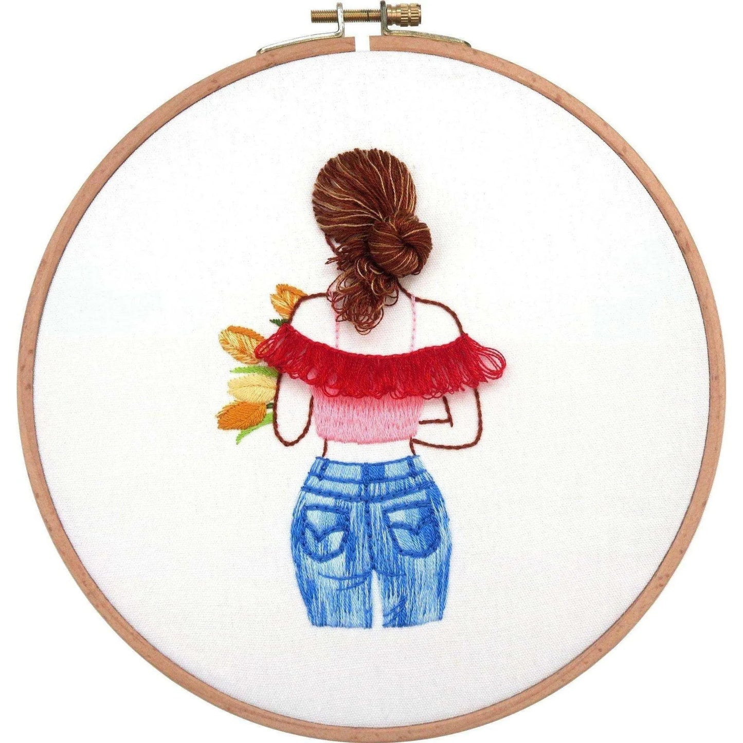 Girl Cross Stitch, Girl Embroidery