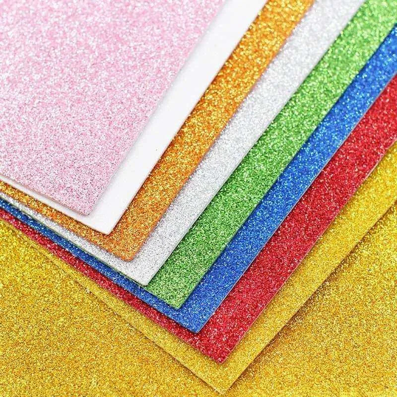 Glitter Paper Sparkling Sheets DIY Scrapbooking Gift Wrap Supplies