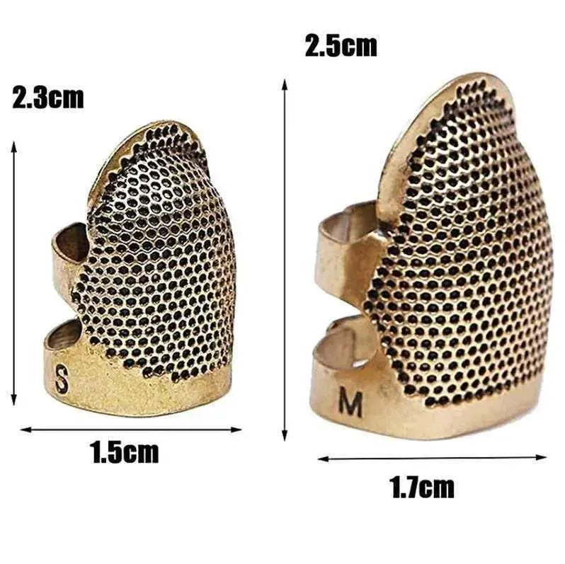 Gold Finger Thimble Antique Finger Protector Sewing Accessories Needlecraft Tools