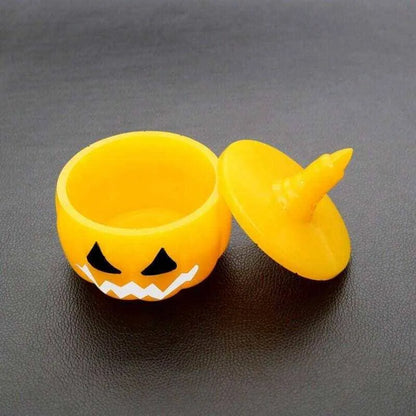 Halloween Pumpkin Mold Jack-o-Lantern Storage Box With Lid Silicone Mould DIY Candy Jar