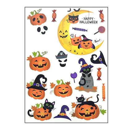 Halloween Theme Window Decals Spooky Door Stickers Halloween Party Decor