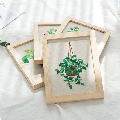 Hand Embroidery Diy Material Bag Cloth Plant Embroidery