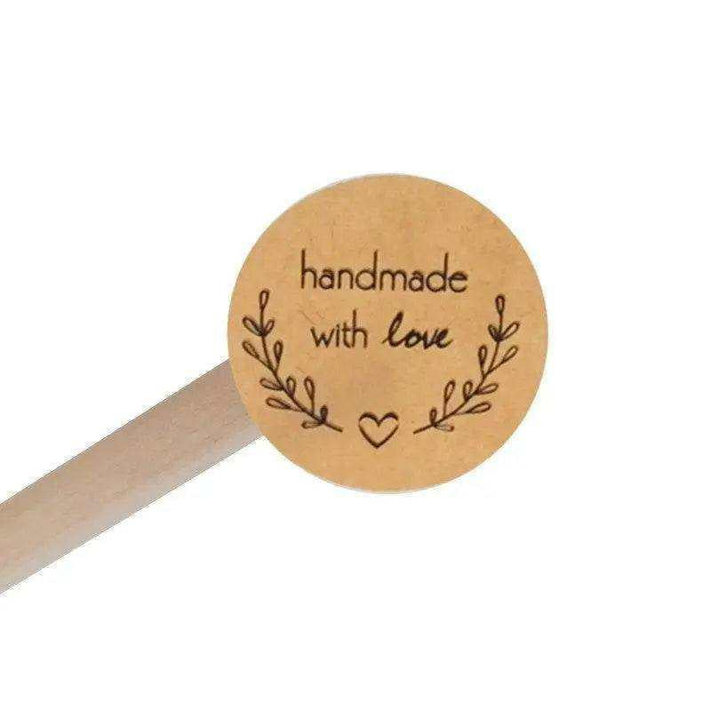 Handmade With Love Stickers Pack Candle Labels Stickers Sheet Soap Labels