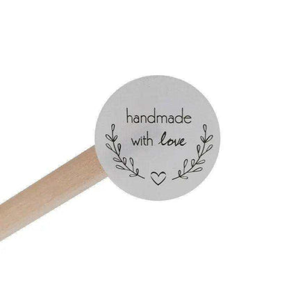 Handmade With Love Stickers Pack Candle Labels Stickers Sheet Soap Labels