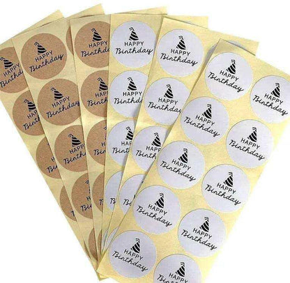 Happy Birthday Stickers Care Package Labels Sticker Sheets Gift Labels