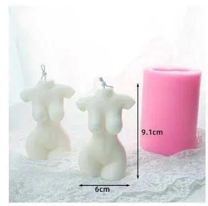 Human body silicone mould 3D male and female torso molds for candle making