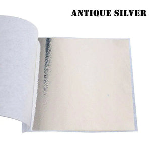 Imitation Gold Leaf Sheets For Guiding Pink Blue Black Gold And Silver Foil Paper