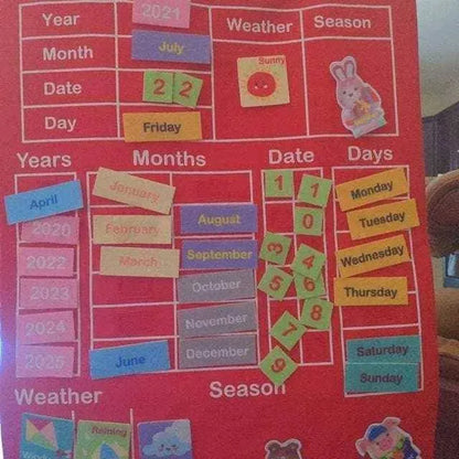 Kids calendar educational toy for kids