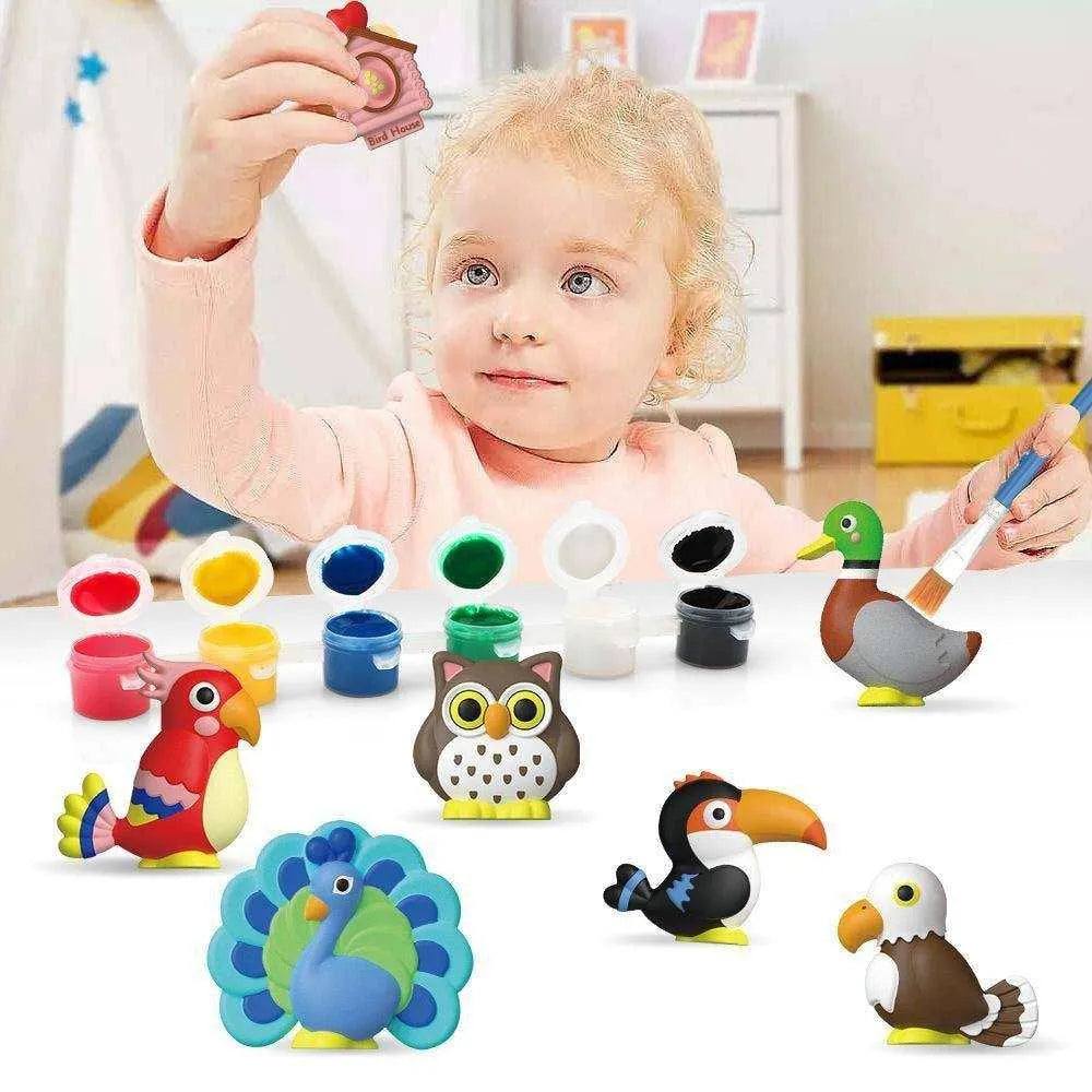 Kids Plaster Set Fridge Magnet Making Gypsum Painting Kit