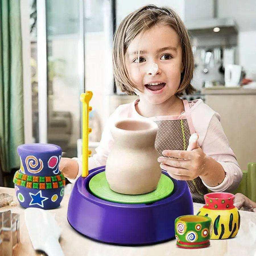 Kids pottery wheel for children everything included