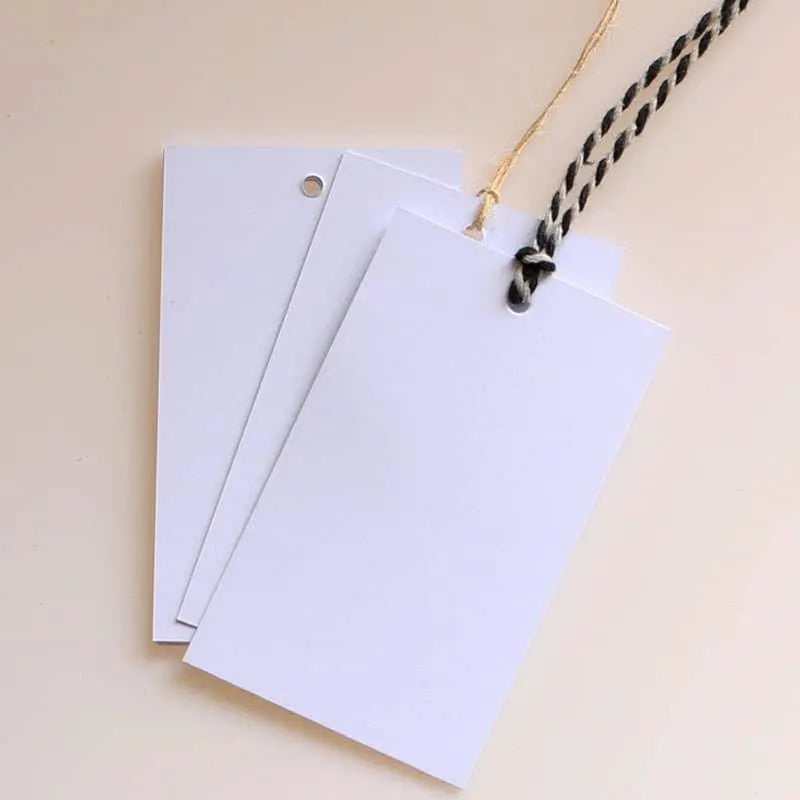 Blank Kraft Tag Cardboard Gift Cards Price Tags Gift Wrapping Packaging Supplies