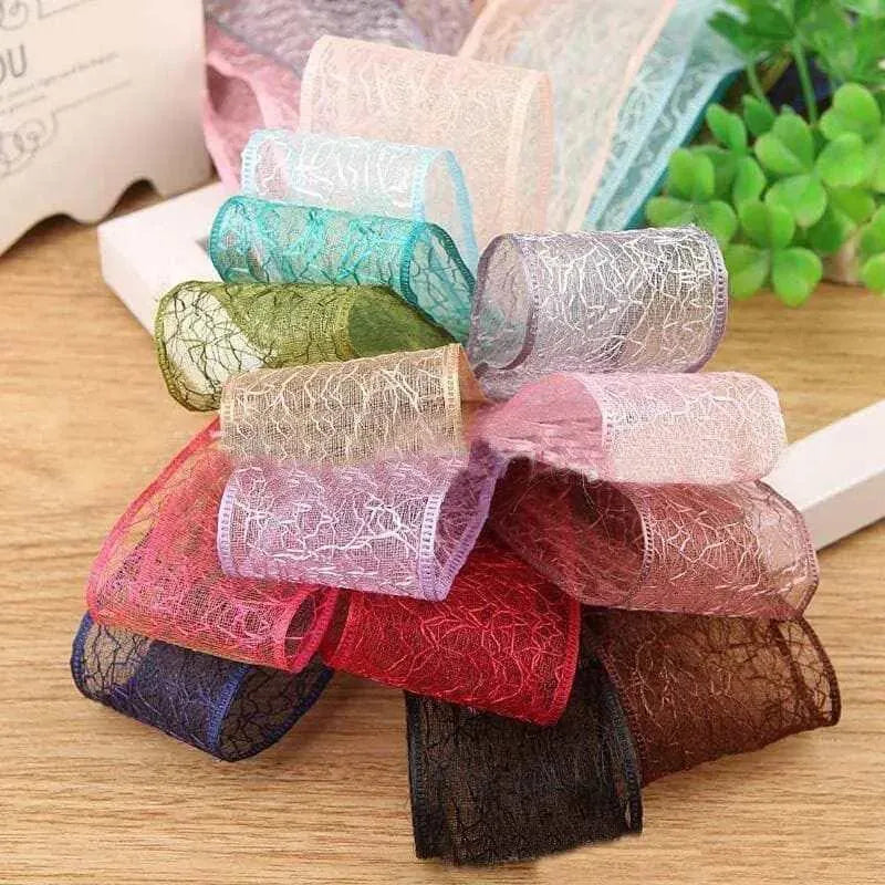 Lace Ribbon Dressmaking Accessories Gift Wrapping Supplies Scrapbook Ephemera 100 Yards