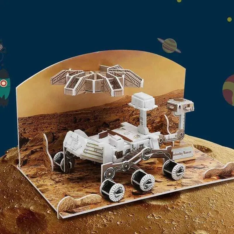 Large 3D Aerospace Solar System Spaceship Globe Jigsaw Puzzle DIY Educational Montessori Toys For Children Kids Adult Birthday Gifts