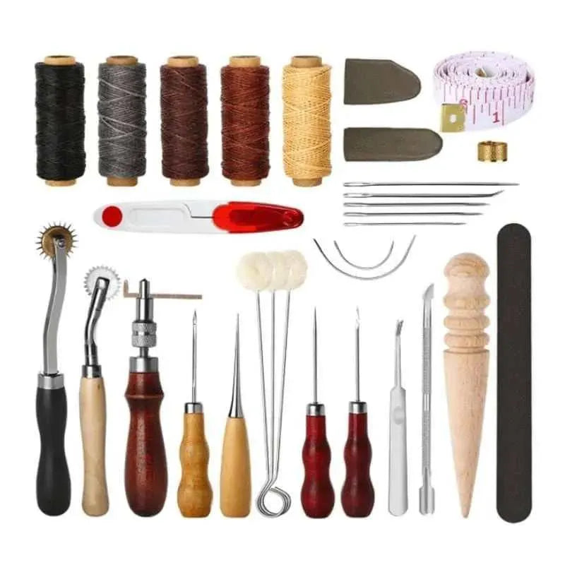 Leather Tool Set Leather Punch Kit Carving Tools Repair Tool DIY Craft Stitching