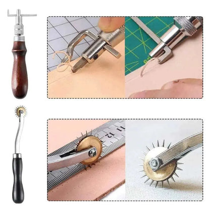 Leather Tool Set Leather Punch Kit Carving Tools Repair Tool DIY Craft Stitching