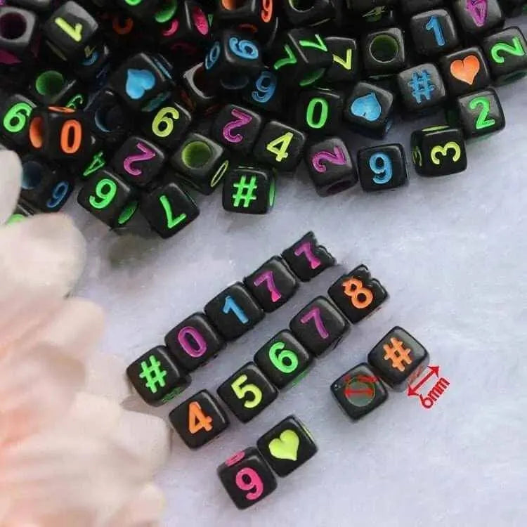 Letter Beads Square ABCDE Beads DIY Bracelet Making Supplies 100pcs