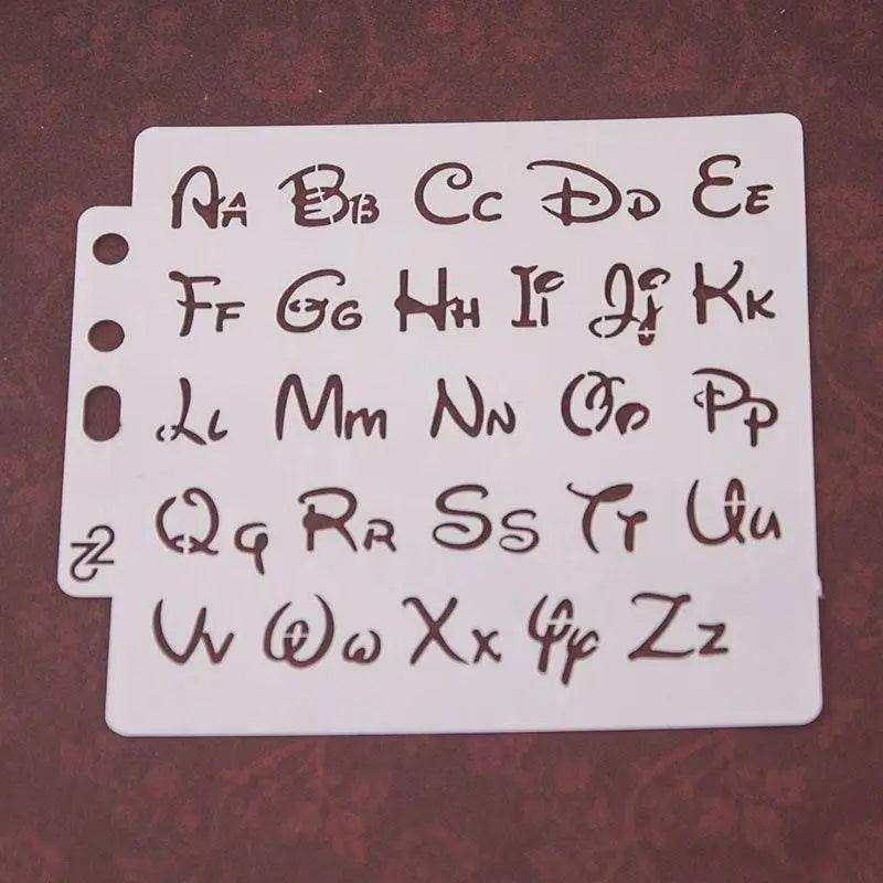 Letter Stencil Alphabet Stencil Words Small 1 Inch Letter Stencil