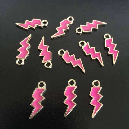 Lightning Charms Bolt Pendant Jewelry Making Charm For Bracelet Necklace Pendants 10pcs