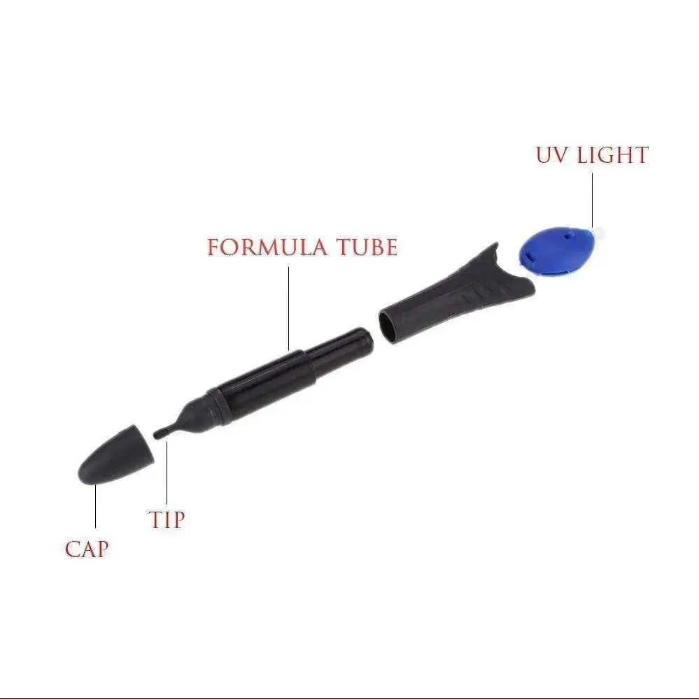 Liquid Welding Repair Pen UV Light Quick Small Practical Fix Fill Seal Ceramic Jewelry Cable Acrylic Plastic Glue Adhesive