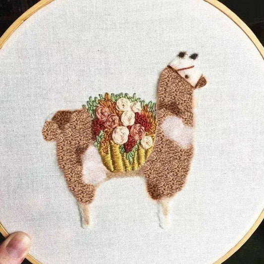 llama decor, llama gift, llama wall, llama cross stitch, llama pattern, llama embroidery - DiyCraftsProject