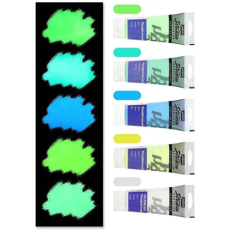 Luminous paint glow in the dark paint acrylic 100ml tub