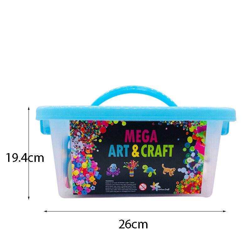 Mega Arts And Crafts Kit Bulk Crafts Supplies For Kids Furry Mystery Box