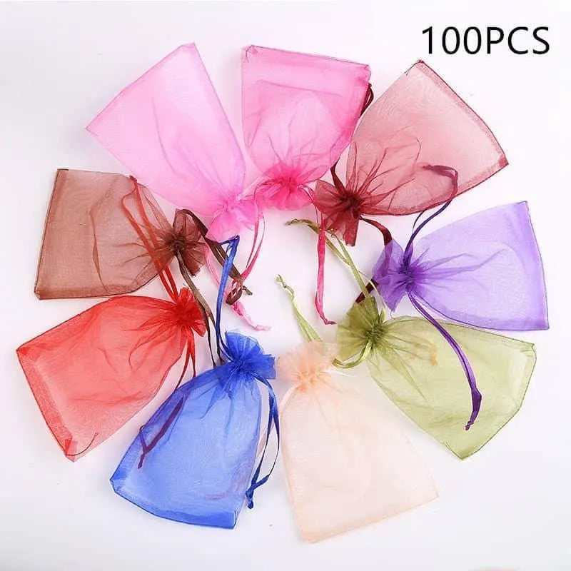 Drawstring Mesh Bag Jewelry Packaging Party Favors Bags Goodie Pouches
