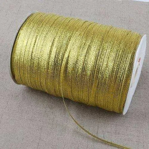 Metallic Ribbon Gold and Silver Ribbon Roll Gift Wrap Supplies Christmas Gift Packaging Cardmaking Supply Sewing Accessories