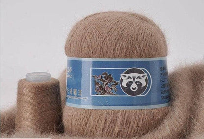 Mink fabric cashmere yarn 50 gram plus 20 gram matching thread