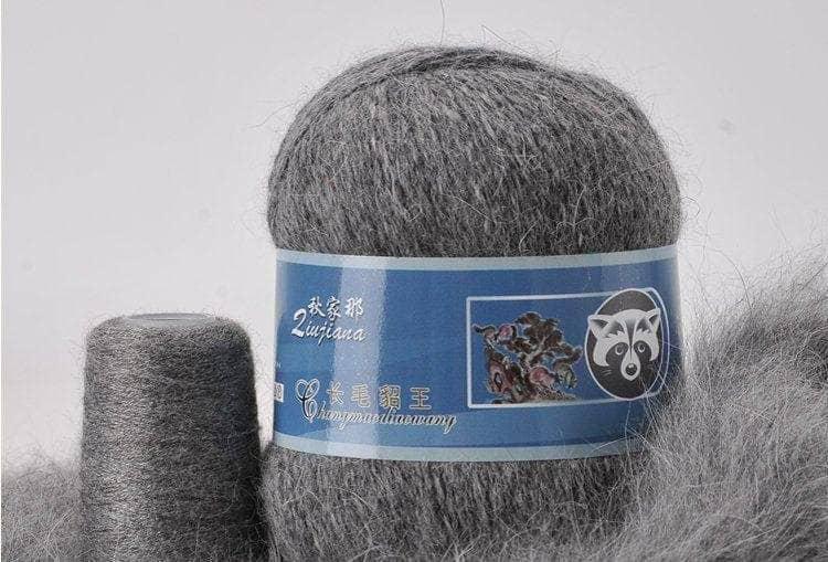 Mink fabric cashmere yarn 50 gram plus 20 gram matching thread