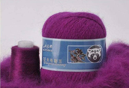 Mink fabric cashmere yarn 50 gram plus 20 gram matching thread