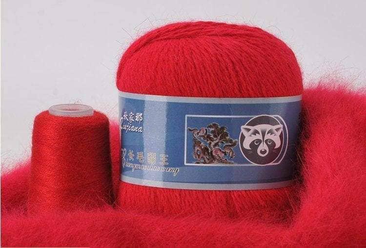 Mink fabric cashmere yarn 50 gram plus 20 gram matching thread