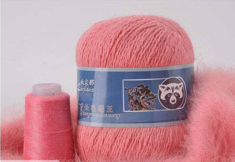 Mink fabric cashmere yarn 50 gram plus 20 gram matching thread