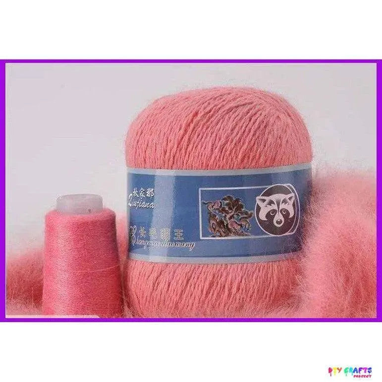 Mink fabric cashmere yarn 50 gram plus 20 gram matching thread