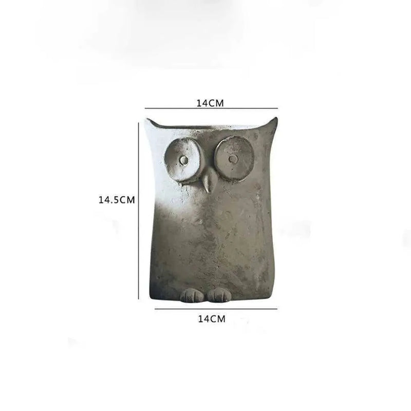 Owl Planter Concrete Mold Cement Vase Mold