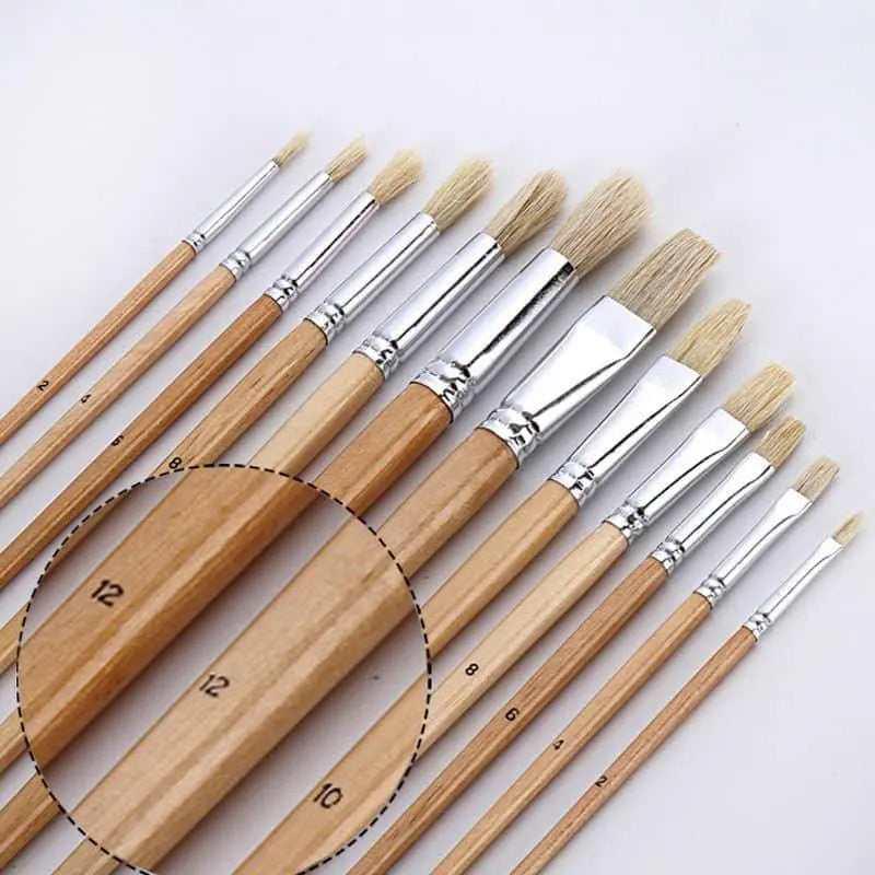 Paint Brush Set Painting Supplies Gifts For Painters Wood Handle Brushes Art Supply Artist Gift 38pcs