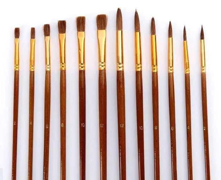 Paint Brush Set Painting Supplies Gifts For Painters Wood Handle Brushes Art Supply Artist Gift 38pcs