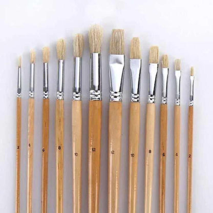 Paint Brush Set Painting Supplies Gifts For Painters Wood Handle Brushes Art Supply Artist Gift 38pcs