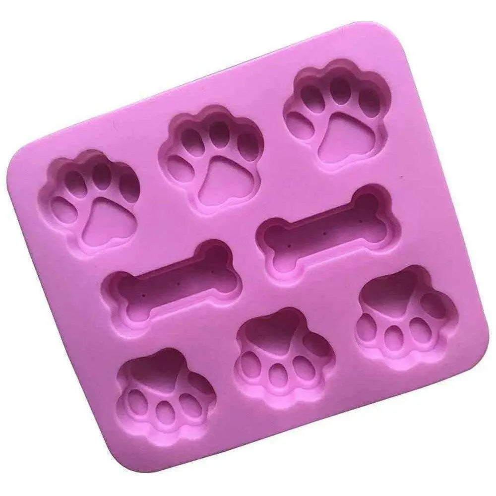 Pawprint Mold Paw and Bone Mould Silicone Mold Soap Making Supplies Baking Accessories Popsicle Mold Chocolate Mould