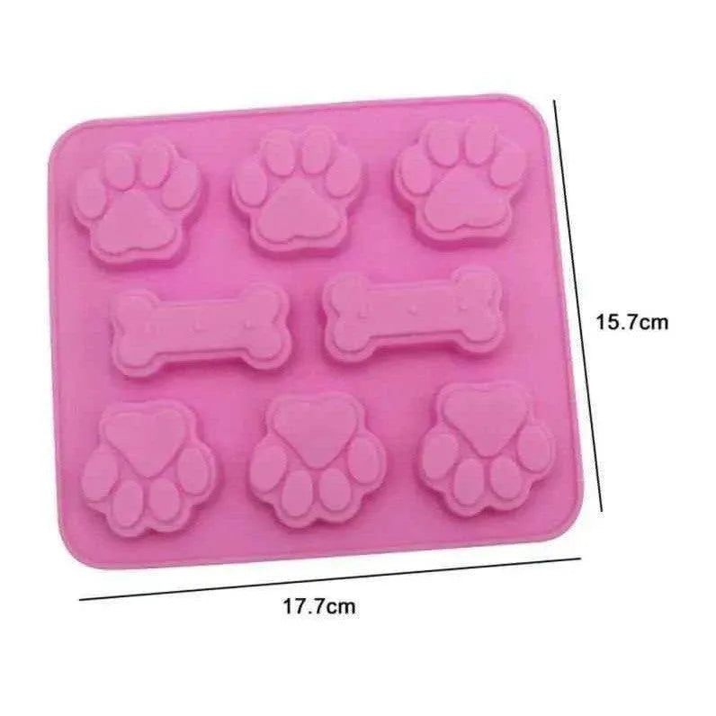 Pawprint Mold Paw and Bone Mould Silicone Mold Soap Making Supplies Baking Accessories Popsicle Mold Chocolate Mould