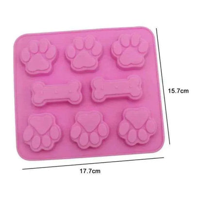 Pawprint Mold Paw and Bone Mould Silicone Mold Soap Making Supplies Baking Accessories Popsicle Mold Chocolate Mould