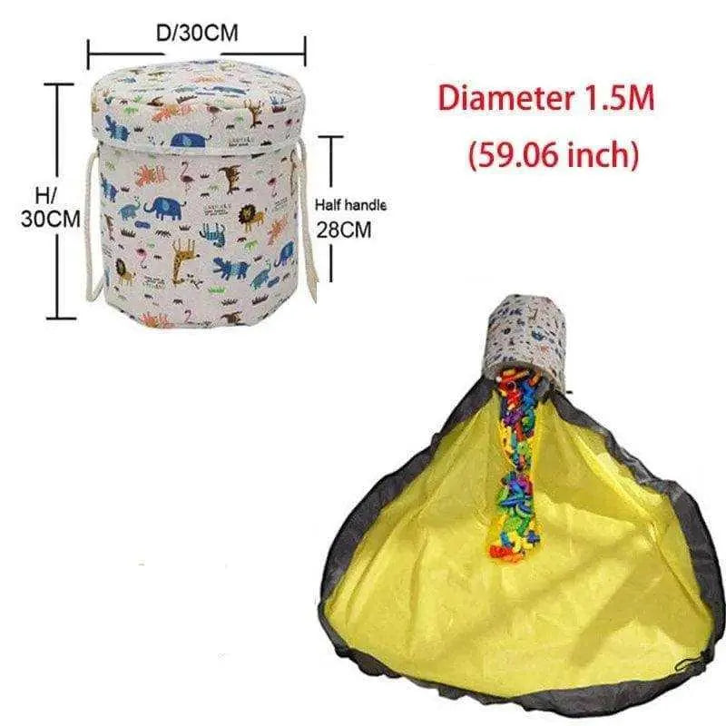 Portable toy storage bag