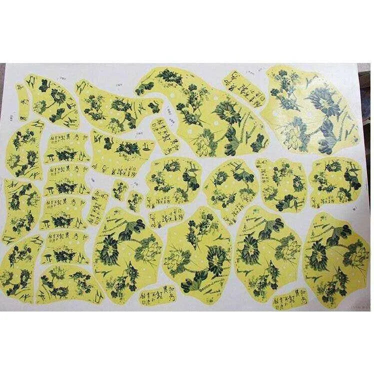 Pottery Applique Clay Decal Underglaze Sticker