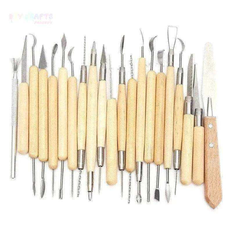 Pottery making ceramic sculpting tools clay shaping model carving